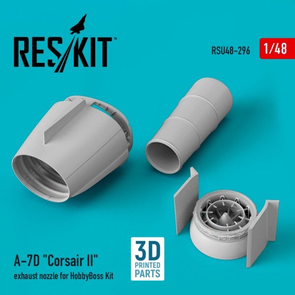 RESKIT RSU48-0296 A-7D &quot;CORSAIR II&quot; EXHAUST NOZZLE FOR HOBBYBOSS KIT 1/48