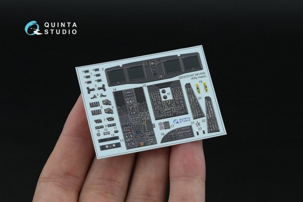 Quinta Studio QDS-35167 МН-60S Knighthawk 3D-Printed &amp; coloured Interior on decal paper (Kitty Hawk) (Small version) 1/35