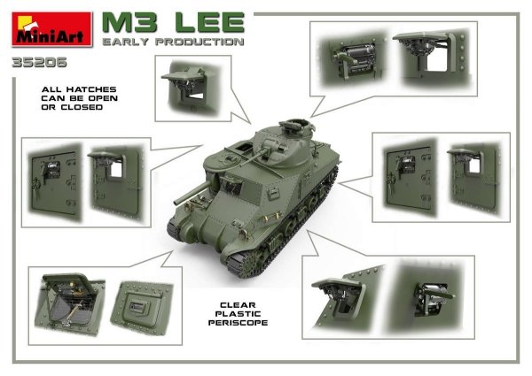 Miniart 35206 M3 Lee early prod. w/interior 1/35