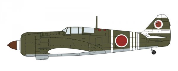 Hasegawa 07556 Kawasaki Ki 100-I Koh Type 5 Fighter (Tony) "111th Flight Regiment" 1/48