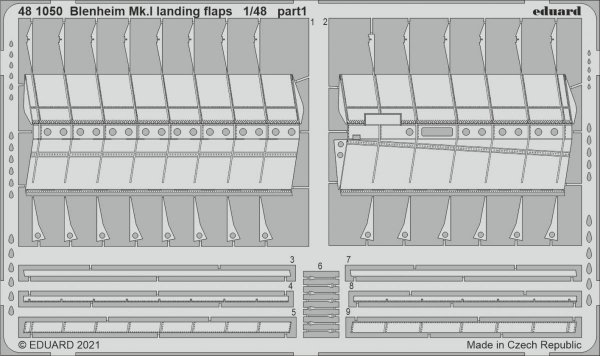 Eduard 481050 Blenheim Mk.I landing flaps AIRFIX 1/48