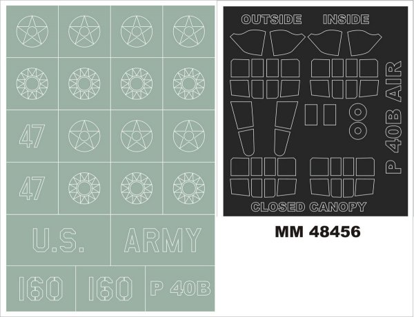 Montex MM48456 P-40B AIRFIX 1/48
