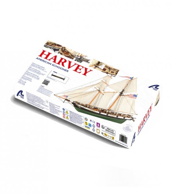 ARTESANIA LATINA 22416 American Schooner Harvey 2022 1/60