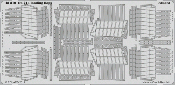 Eduard 48819 Do 215 landing flaps 1/48 ICM