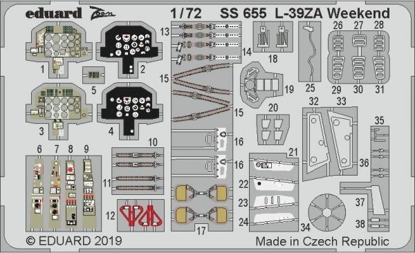 Eduard SS655 L-39ZA Weekend 1/72 EDUARD