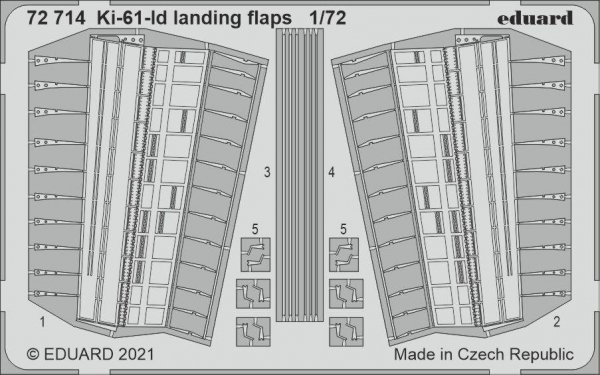 Eduard 72714 Ki-61-Id landing flaps TAMIYA 1/72