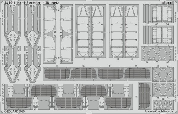 Eduard 481016 He 111Z exterior for ICM 1/48