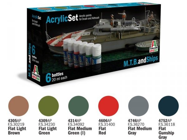 ITALERI 434AP - M.T.B. and Ships - Acrylic Set