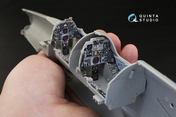 Quinta Studio QD32042 F-105G 3D-Printed &amp; coloured Interior on decal paper (for Trumpeter kit) 1/32