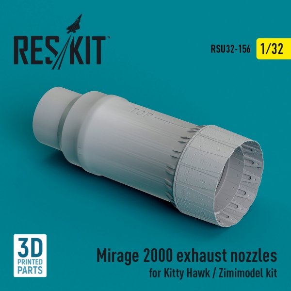 RESKIT RSU32-0156 Mirage 2000 exhaust nozzle for Kitty Hawk / Zimimodel kit (3D Printed) 1/32