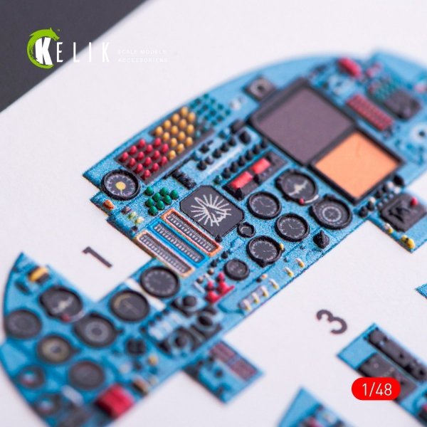 KELIK K48025 SU-24 INTERIOR 3D DECALS FOR TRUMPETER KIT 1/48