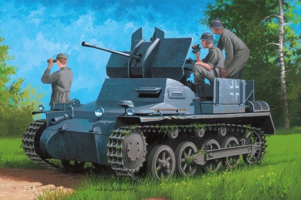 Hobby Boss 80147 German Flakpanzer IA w/Ammo Trailer 1/35