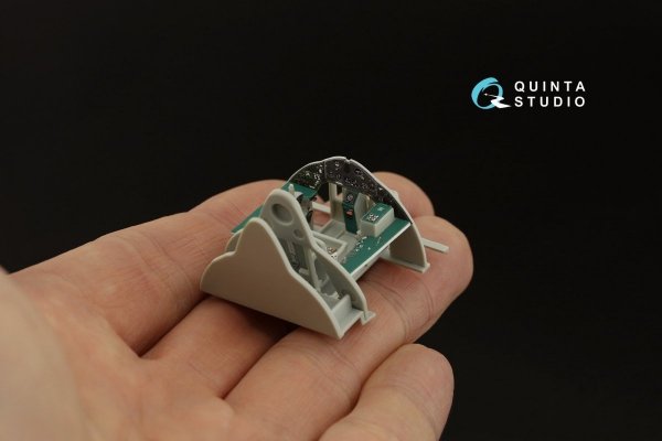Quinta Studio QD48318 F4F-3 late 3D-Printed &amp; coloured Interior on decal paper (Hobby Boss) 1/48