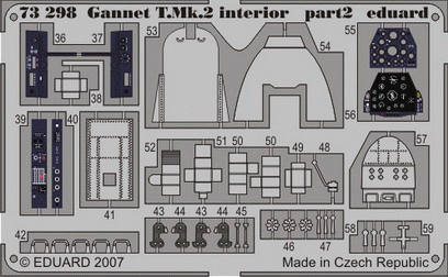 Eduard 73298 Gannet T. Mk.2 interior 1/72 TRUMPETER