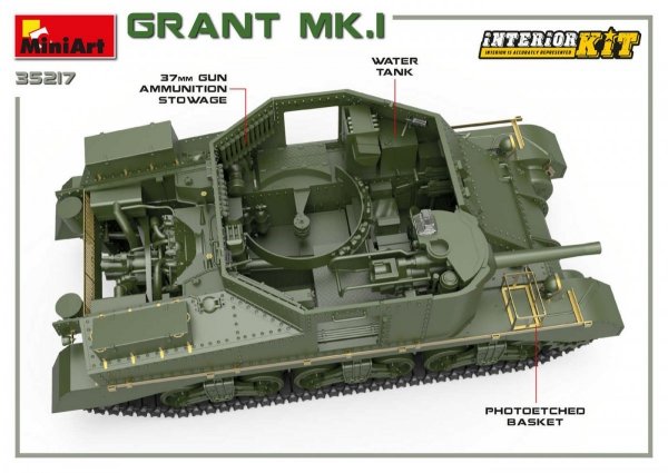 MiniArt 35217 Grant Mk.I w/interior 1/35