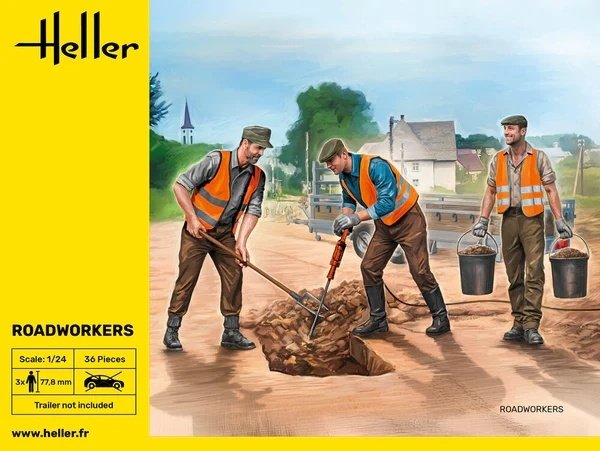 Heller 82754 Roadworkers 1/24