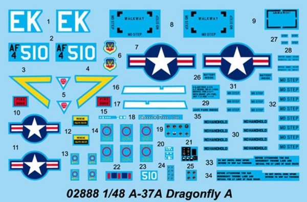 Trumpeter 02888 A-37A Dragonfly (1:48)