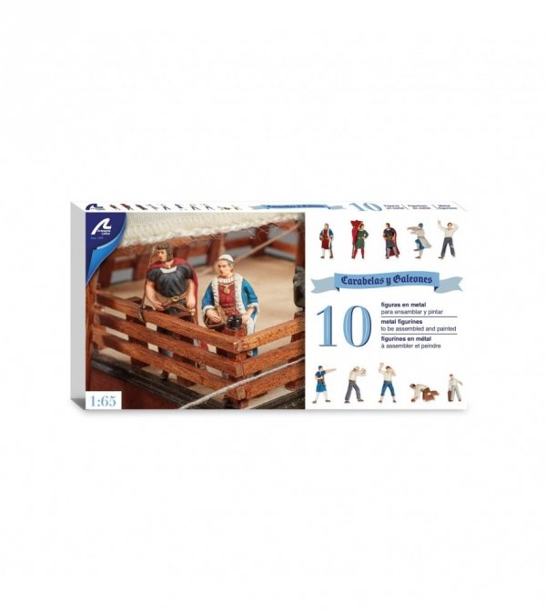 ARTESANIA LATINA 22411F Metalowe figurki do karaweli i galeonów - 10 szt. figurek 1/65