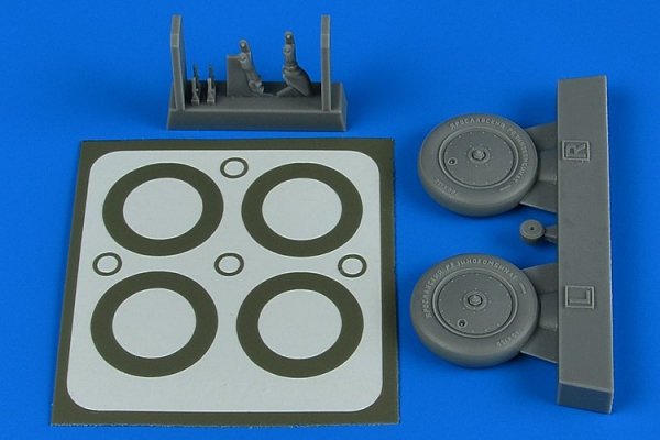 Aires 4797 I-16 wheels &amp; paint masks 1/48 ICM