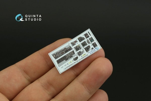 Quinta Studio QDS-48280 F/A-18C late 3D-Printed &amp; coloured Interior on decal paper (HobbyBoss)(Small version) 1/48