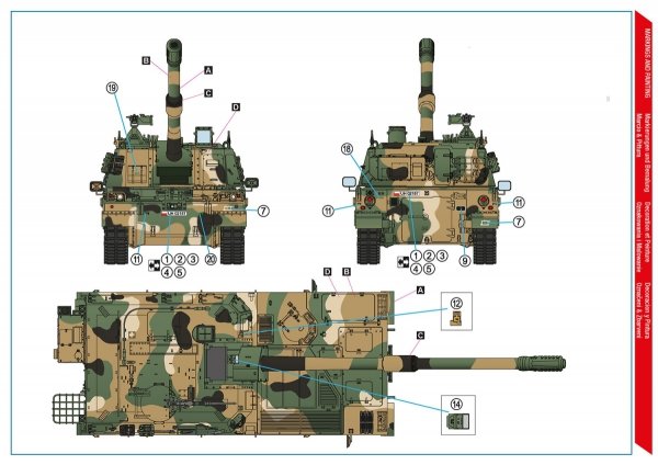 Hobby 2000 35005 K9A1 Thunder Polish Army SPH ( ACADEMY + CARTOGRAF ) 1/35