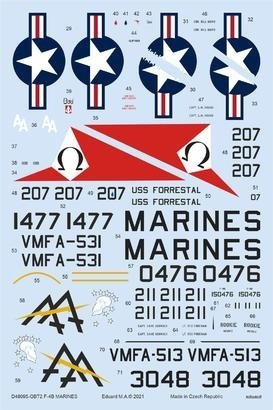 Eduard D48095 F-4B MARINES TAMIYA 1/48