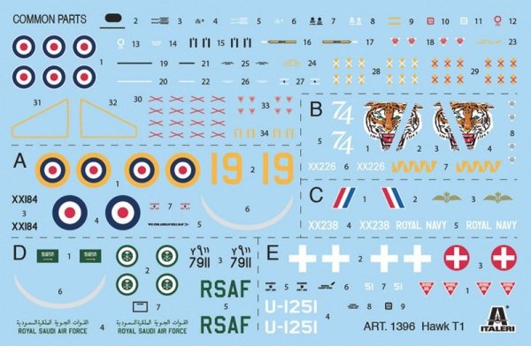 Italeri 1396 HAWK T1 (1:72)