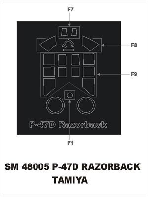 Montex SM48005 P-47D Razorback TAMIYA