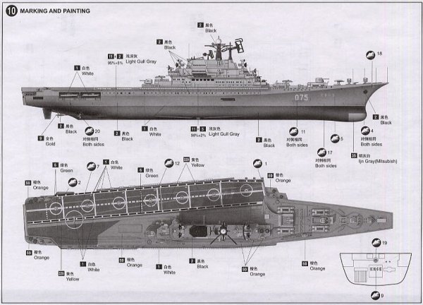 Trumpeter 05704 Aircraft Carrier USSR KIEV 1/700