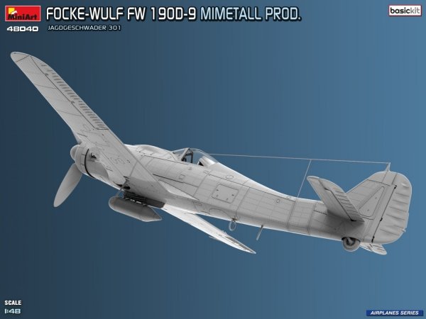 MiniArt 48040 FOCKE-WULF FW 190D-9. MIMETALL PROD. JAGDGESCHWADER 301. BASIC KIT 1/48