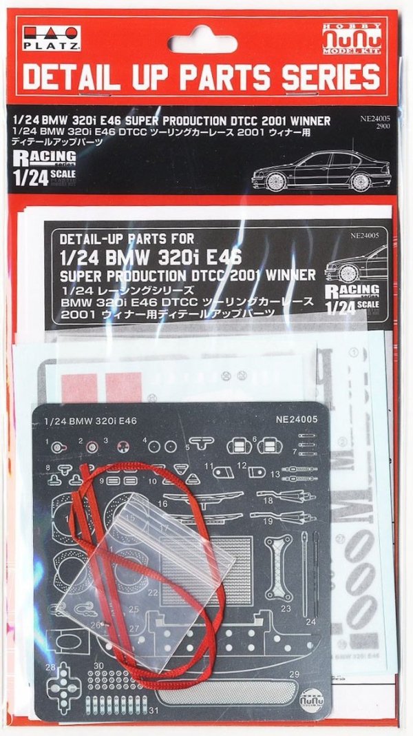 NuNu NE24005 BMW 320i E46 Detail Up Parts 1/24