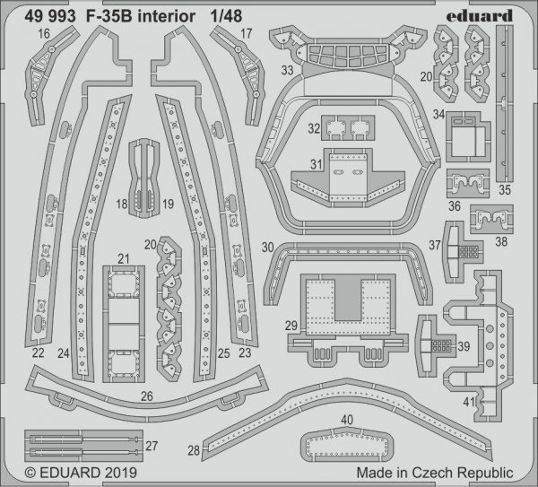 Eduard 49993 F-35B interior 1/48 KITTY HAWK