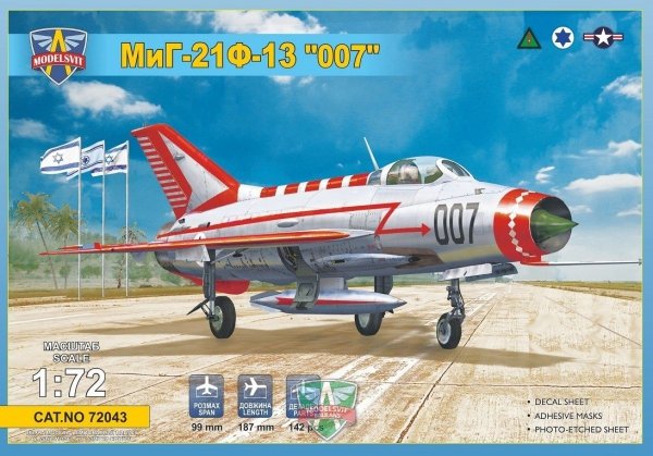 Modelsvit 72043 MiG-21 F-13 &quot;007&quot; 1/72