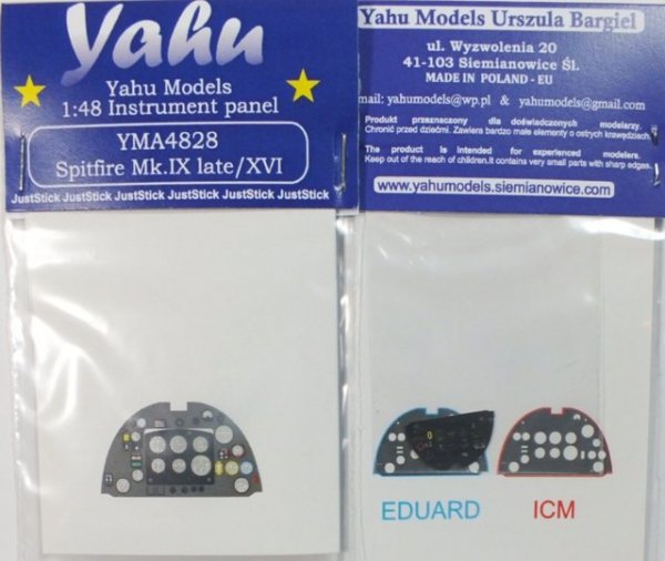 Yahu YMA4828 Spitfire Mk.IX late / XVI (Eduard / ICM) 1:48