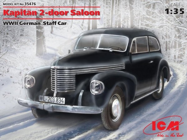 ICM 35476 Kapitän 2-door Saloon, WWII German Staff Car 1/35