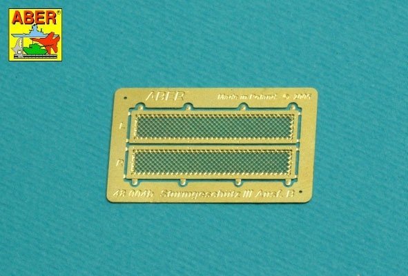 Aber 48A31 Grilles for Pz.Kpfw. III &amp; Stug III Fit to Tamiya models: 32540; 32524; 32525; 32543; 1/48