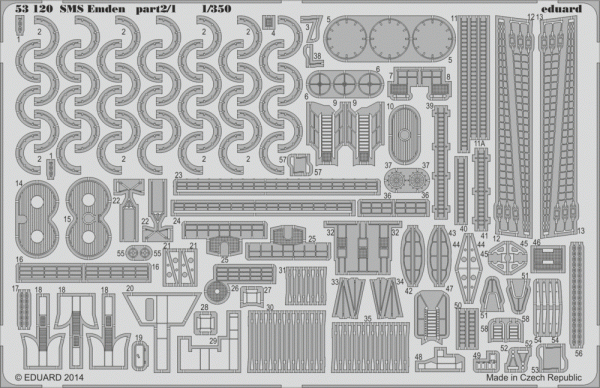 Eduard 53120 SMS Emden part 2 REVELL 1/350