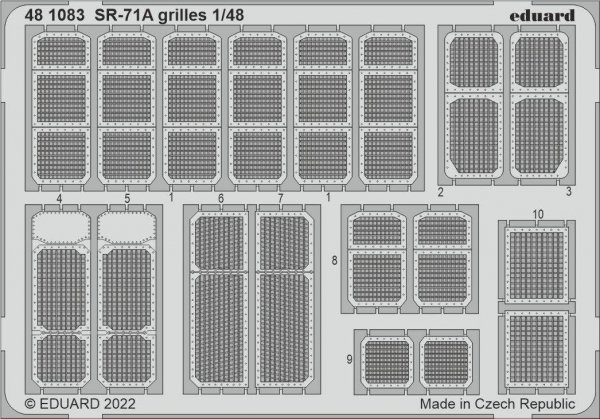 Eduard Eduard 481083 SR-71A grilles REVELL 1/48