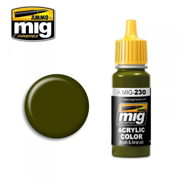 AMMO of Mig Jimenez 0230 RLM 82 CAMO GREEN 17ml.