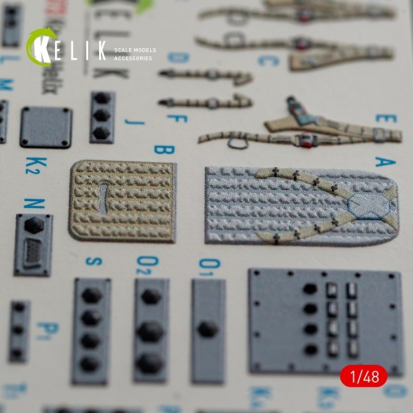 KELIK K48073 Ka-27 Helix interior 3D decals for HobbyBoss kit 1/48