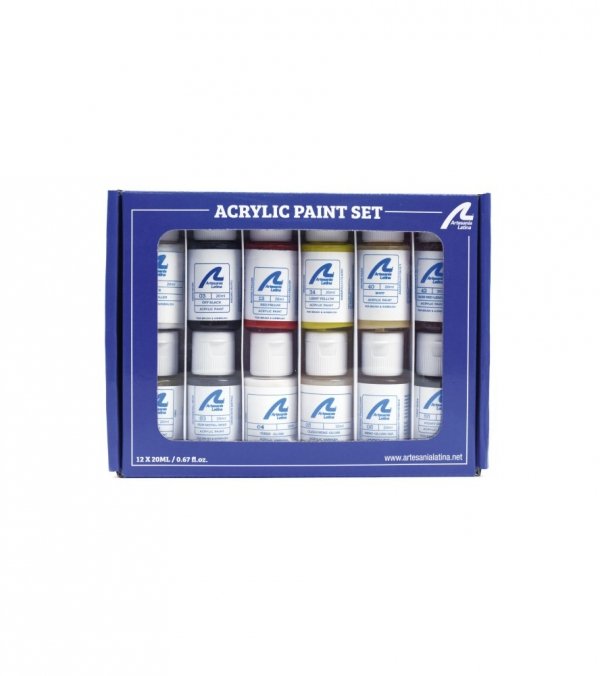 ARTESANIA LATINA 277PACK33 Zestaw farb akrylowych 12x20 ml - Dyliżans