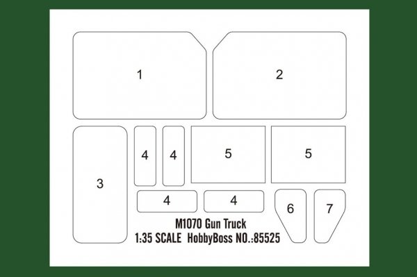 Hobby Boss 85525 M1070 Gun Truck 1/35