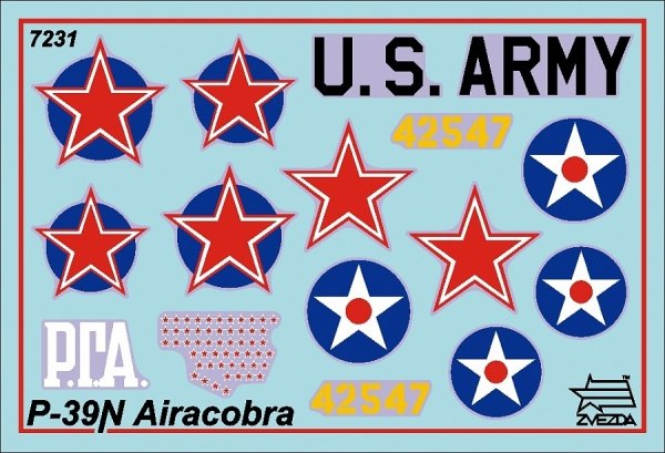 Zvezda 7231 P-39N "Airacobra" fighter 1/72