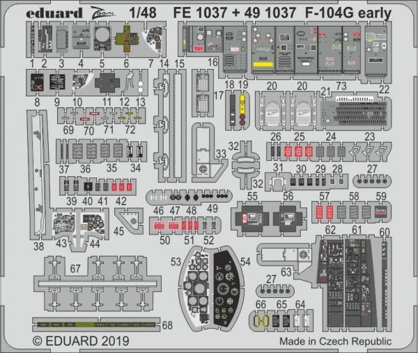 Eduard 491037 F-104G early 1/48 KINETIC MODEL