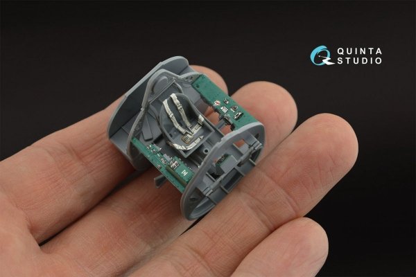 Quinta Studio QD48319 F4F-3 late 3D-Printed &amp; coloured Interior on decal paper (Eduard) 1/48