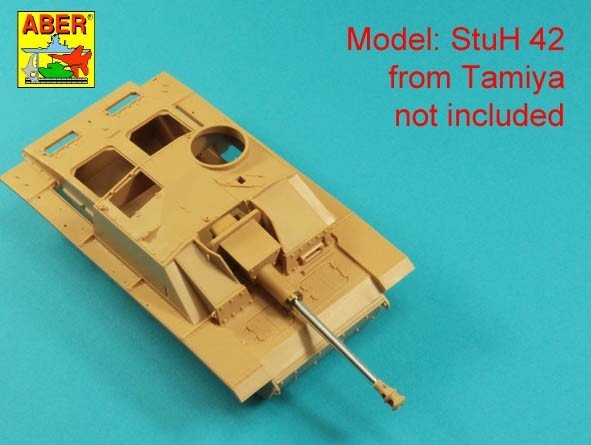 Aber 35l-336 Muzzle brake base barrel for German / lufa bez hamulca do StuG.III, Ausf.G &amp; SyuG.IV tank guns 1/35