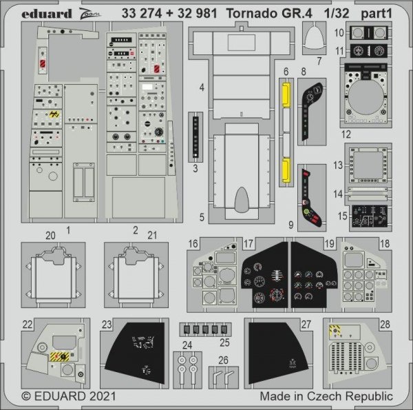 Eduard BIG33129 Tornado GR.4 ITALERI 1/32