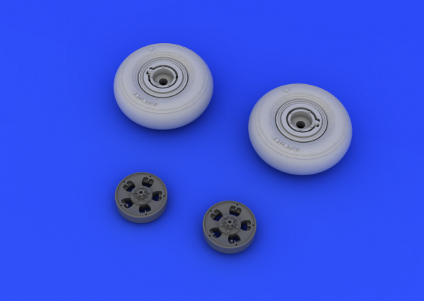 Eduard 648119 Spitfire wheels - 5 spoke, smooth tire 1/48 (EDUARD)