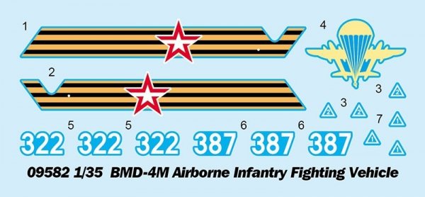 Trumpeter 09582 BMD-4M Airborne Infantry Fighting Vehicle 1/35