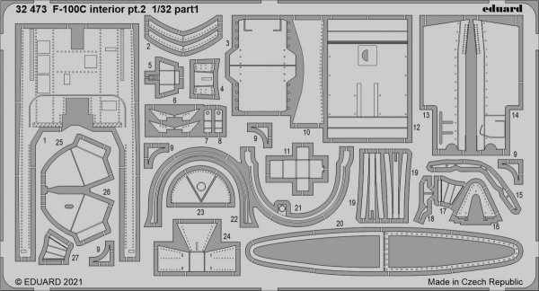 Eduard BIG33136 F-100C PART I TRUMPETER 1/32